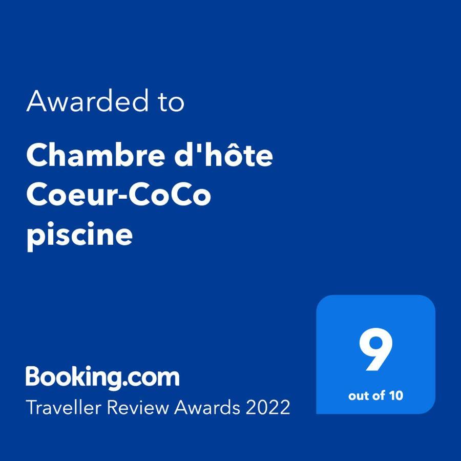 Chambre D'Hote Coeur-Coco Piscine Saint-Francois  Bagian luar foto