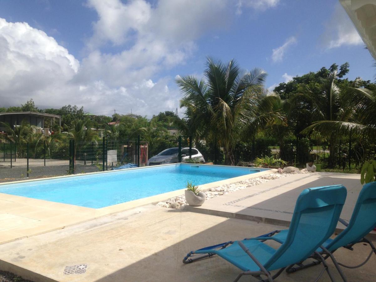 Chambre D'Hote Coeur-Coco Piscine Saint-Francois  Bagian luar foto